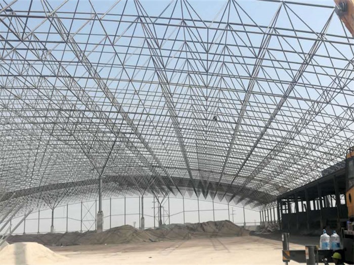东丽钢厂料仓网架工程